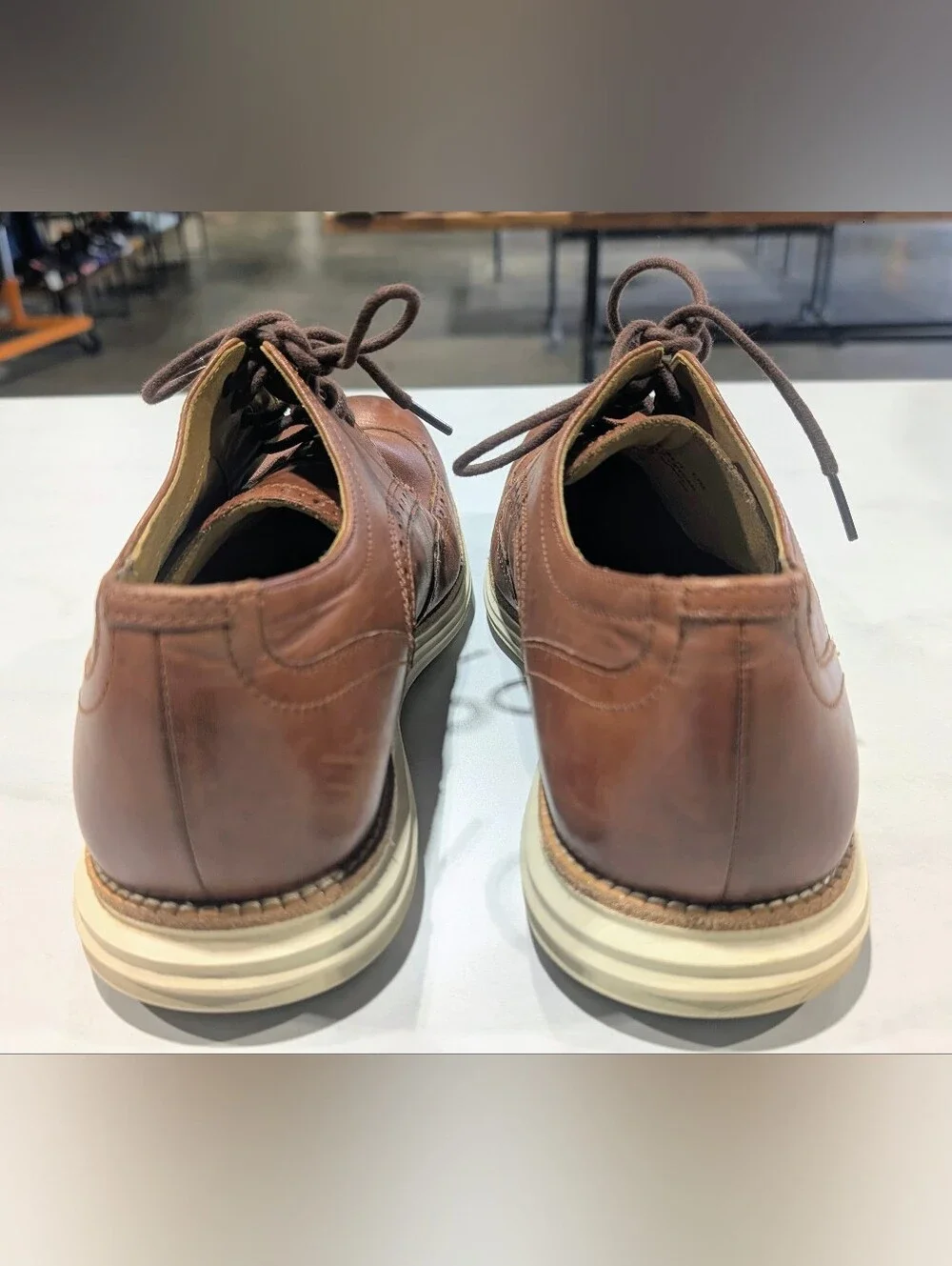Cole Haan Brown Wingtip Derby Oxfords